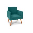 Ver imagem 2 de Poltrona Decorativa Dallas Veludo Verde Menta E437 - Matrix