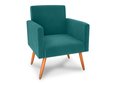 Ver imagem 2 de Poltrona Decorativa Dallas Veludo Verde Menta E437 - Matrix