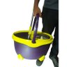 Balde Mop Esfregao Limpeza Inox Centrifuga Spin 16L Grande Amarelo (bsl-mop-6) - 2