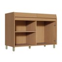 Ver imagem 4 de Balcão de Cozinha Simone Mendes P/ Pia S/ Tampo C/ 2 Portas 120cm Carvalho/cinza - Nesher