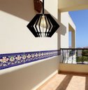 Ver imagem 2 de Luminária Teto tipo Pendente DIAMANTE MDF Completa -:Preta