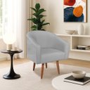 Ver imagem 1 de Poltrona Decorativa Jade Design Moderno Sala de Estar Quarto Escritório Confortável Luxo Pés Palito