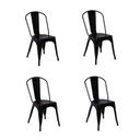 Ver imagem 1 de Kit 4 Cadeiras Tolix Iron - Design - Preta