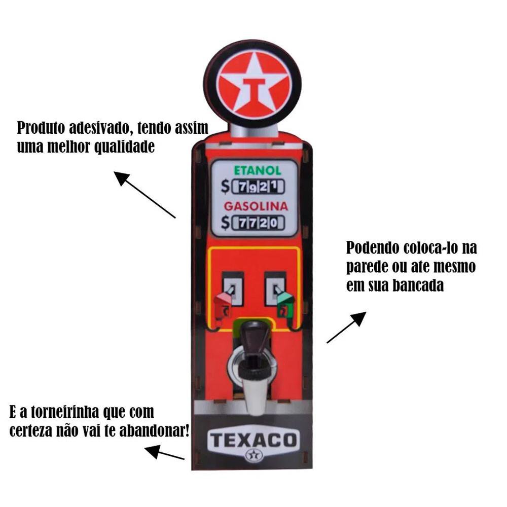 Pingometro Posto Combustível de Parede Decorativo - Texaco - 2