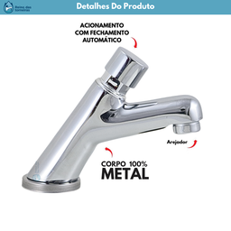 Torneira Automática de Mesa para Lavatório - 5