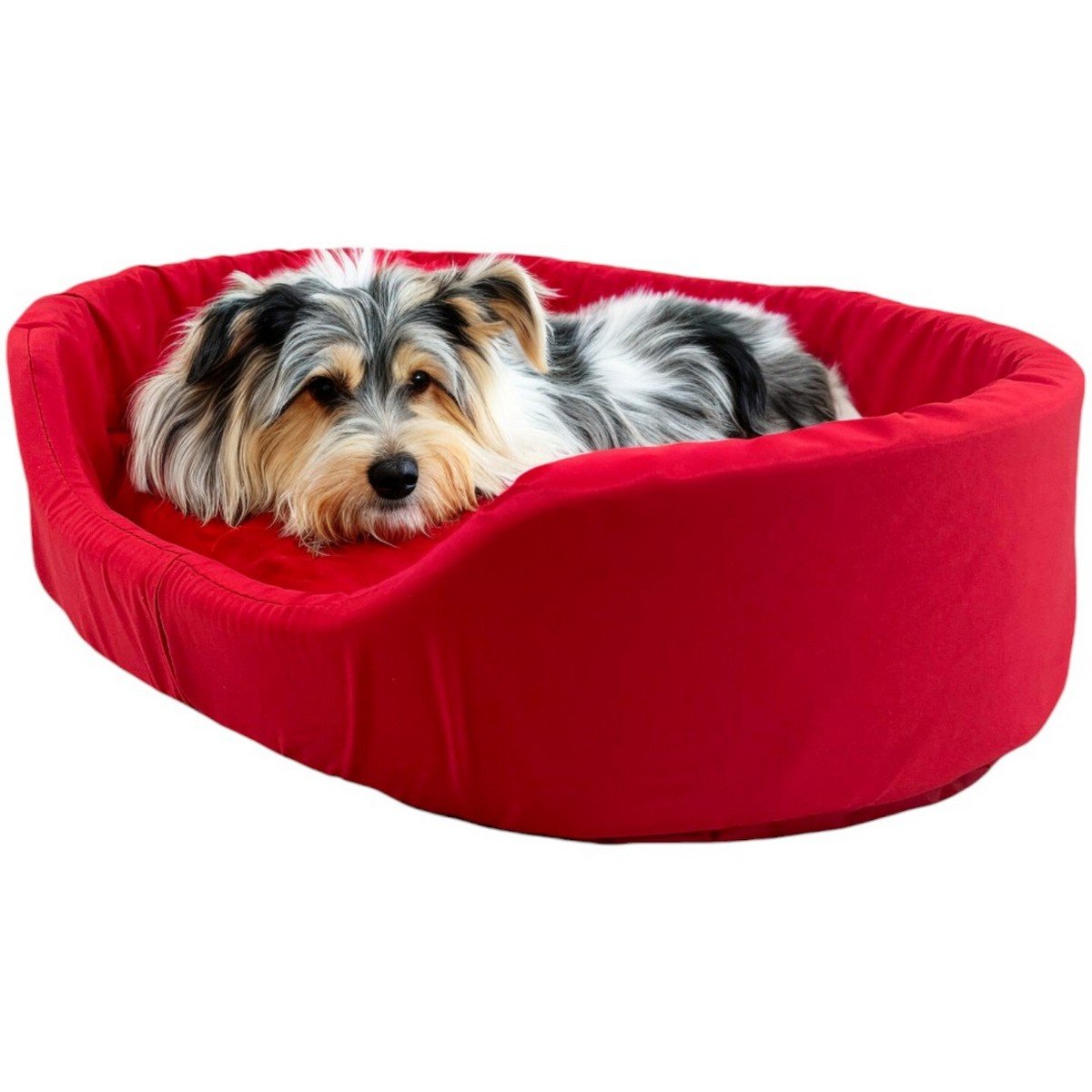 Cama Europa Fit Raça Médio para Cachorro Gato e Coelho Pet - Vermelho