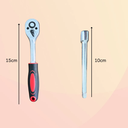 Ver imagem 4 de Jogo de Soquetes 4 a 13mm com Chave Catraca 12 Peças - New Tools