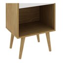 Ver imagem 7 de Estante Baixa 45cm 1 Gaveta 2 Nichos E1715 Tecno Mobili - Natural/off White