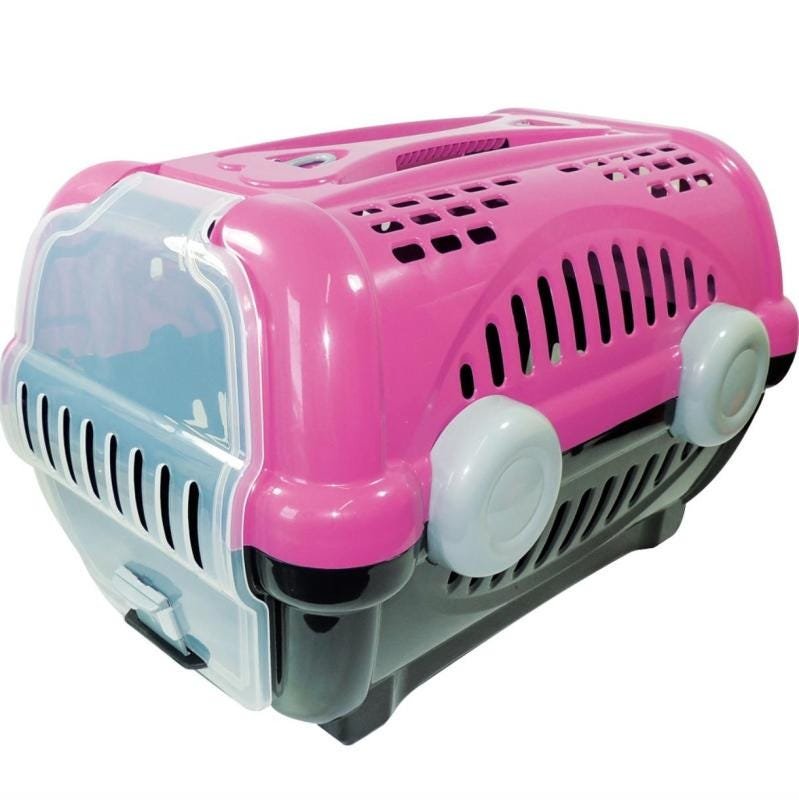 Caixa de Transporte Luxo Furacão Pet Rosa - 1
