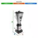 Ver imagem 2 de Liquidificador Industrial Monobloco Inox 8l Baixa Rotação 0,5cv L8 Bivolt - Skymsen