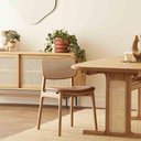 Ver imagem 3 de Kit 2 Cadeiras de Jantar Maciça Encosto Ratam