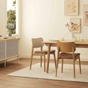 Ver imagem 4 de Kit 2 Cadeiras de Jantar Maciça Encosto Ratam