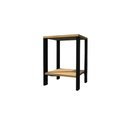 Ver imagem 3 de Mesa de Cabeceira Mesa de Apoio Mesa Auxiliar Mesa Lateral Preto e Carvalho