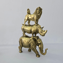 Ver imagem 6 de Escultura 4 Animais Sobrepostos - Resina