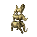 Ver imagem 1 de Escultura 4 Animais Sobrepostos - Resina
