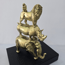Ver imagem 2 de Escultura 4 Animais Sobrepostos - Resina