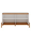 Ver imagem 3 de Buffet Aparador 4 Portas Pés Madeira Áurea Branco Cinamomo