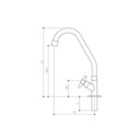 Ver imagem 4 de Torneira Mesa Metal Cromada Cozinha 1/4 De Volta Civitt