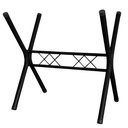 Ver imagem 1 de Pé de Mesa para Tampo Pedra Granito 1,20 Sala de Jantar Base de Mesa de Jantar Preto Ql
