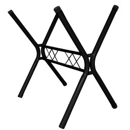 Pé de Mesa para Tampo Pedra Granito 1,20 Sala de Jantar Base de Mesa de Jantar Preto Ql - 2