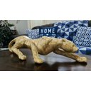 Ver imagem 3 de Estatueta Decorativa Pantera Grande 63 cm Em Cerâmica Decoração Rack Mesa Sala