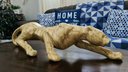 Ver imagem 3 de Estatueta Decorativa Pantera Grande 63 cm Em Cerâmica Decoração Rack Mesa Sala