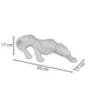 Ver imagem 2 de Estatueta Decorativa Pantera Grande 63 cm Em Cerâmica Decoração Rack Mesa Sala