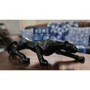 Ver imagem 4 de Estatueta Decorativa Pantera Grande 63 cm Em Cerâmica Decoração Rack Mesa Sala