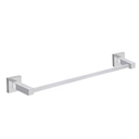 Ver imagem 1 de Porta Toalha de Banho Quadrada Luxo Metal Maciço Cromado