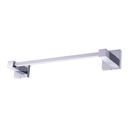 Ver imagem 3 de Porta Toalha de Banho Quadrada Luxo Metal Maciço Cromado