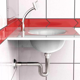 Sifão Sanfonado Extensivo Flexível Universal Metalizado Cromado - Pia Cuba Banheiro Cozinha - 6