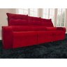 Sofá Retrátil Reclinável 2,50 m Vermelho 503 Alice - 3