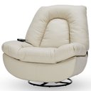 Ver imagem 5 de Poltrona Reclinável Elétrica com Massagem e Aquecimento Salvana L07 Couríssimo Bege - Lyam Decor