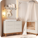 Ver imagem 2 de Cômoda Infantil Boom 6 Gavetas Areia Fosco
