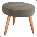 Ver imagem 4 de Jogo de Poltronas e Puff Milan Veludo Conforto Cappuccino Matrix 64cm 110kg