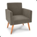 Ver imagem 5 de Jogo de Poltronas e Puff Milan Veludo Conforto Cappuccino Matrix 64cm 110kg