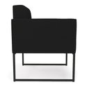 Ver imagem 7 de Kit 2 Poltronas Elisa Linho Base Metálica Industrial Preto - D'Rossi Cor A79 Preto