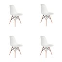 Ver imagem 7 de Cadeira Eiffel Dsw Madeira Eames Branco