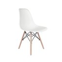 Ver imagem 3 de Cadeira Eiffel Dsw Madeira Eames Branco