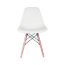 Ver imagem 4 de Cadeira Eiffel Dsw Madeira Eames Branco