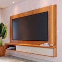 Ver imagem 2 de Painel Tv 75 Pol e Bancada Suspensa Trento Freijó/off White C05 - Mpozenato