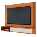 Ver imagem 1 de Painel Tv 75 Pol e Bancada Suspensa Trento Freijó/off White C05 - Mpozenato