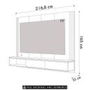 Ver imagem 4 de Painel Tv 75 Pol e Bancada Suspensa Trento Freijó/off White C05 - Mpozenato