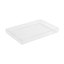 Ver imagem 1 de Bandeja de Acrílico Hara Transparente Dobrada Baixa 25x12 Cm