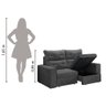 Sofá Retrátil e Reclinável com Baú Maverik 2 Lugares Suede  - 5