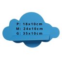 Ver imagem 3 de Trio de Nichos Nuvem em Mdf Prateleira Decorativa para Quarto Infantil Azul