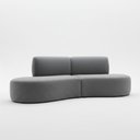Ver imagem 2 de Sofá Orgânico Módulo Curvo Savana Boucle Cinza Escuro - Vimont Moveis