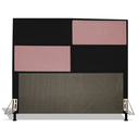 Ver imagem 1 de Cabeceira Estofada Tóquio 195 cm Para Cama Box Quarto King Size MV Estofados Suede Preto Suede