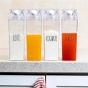 Ver imagem 3 de Garrafa Caixa de Leite Geladeira Água Suco Acrílico 1000ml