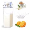 Garrafa Caixa de Leite Geladeira Água Suco Acrílico 1000ml - 1